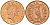 Остров Мэн 1 пенни 1985 Елизавета II (1952-2022) KM 143 бронза UNC 4618-563