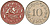 Мальта 10 центов 1972 баржа Великого магистра KM 11 медно-никель 4137-815