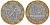 Франция 10 франков 1988 тип Гений Бастилии KM 964.1, Le Frank 375.2 биметалл 45-515