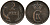 ДАНИЯ 2 ЭРЕ 1874 КРИСТИАН IX (1863-1906) KM 793.1 бронза 31-326