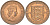 Джерси 1/12 шиллинга 1961 KM 21 бронза 4389-435
