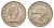 Новая Зеландия 2 шиллинга (флорин) 1964 Елизавета II (1952-2022), птичка киви KM 28.2 медно-никель UNC 4657-1222