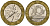 Франция 10 франков 1991 тип гений Бастилии KM 964.1, Le Frank 375.6 биметалл 4601-422