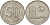 Малайзия 50 сенов 1973 здание парламента KM 5.3 медно-никель 3457-545