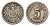 Германия 5 пфеннигов 1900 G, Вильгельм II (1888-1918) KM 11, J. 12 медно-никель 4640-114