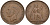 Великобритания 1 пенни 1945 Георг VI (1936-1952) KM 845, Spink 4114 бронза 4574-135