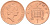 Великобритания 1 пенни 1995 Елизавета II (1952-2022) KM 935a, Spink 4391 (B4) сталь плакированная медью 4588-551
