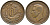 Великобритания 1/2 пенни 1940 Георг VI (1936-1952) KM 844, Spink 4115 бронза 28-854