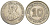 Стрейтс-Сетлментс 10 центов 1926 Георг V (1910-1936) KM 29b серебро 218-845