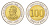Эквадор 100 сукре 1997 70 лет Центробанку KM 101 биметалл UNC 4697-429