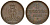 Ганновер 1 пфенниг 1858 B, Георг V KM 233, AKS 156, J. 90 медь 4594-536