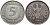 ФРГ 5 МАРОК 1991 A КМ 140.1 J.415 медно-никель плакированный никелем 4389-1125