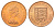 Джерси 2 пенса 1975 герб, Елизавета II (1952-2022) KM 31 бронза UNC 3459-156