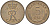 ДАНИЯ 5 ЭРЕ 1967 C; S, ФРЕДЕРИК IX (1947-1972) KM 848.1 бронза 4551-1252