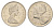 Канада 25 центов 1969 Елизавета II (1952-2022), олень KM 62b никель 4529-452