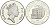 Фиджи 5 долларов 1994 Кларенс-хаус, дом королевы матери KM 69 серебро PROOF 1066-3-33
