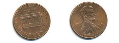 США 1 ЦЕНТ 2002 D ЛИНКОЛЬН KM 201b цинк плакированный медью UNC 179-543