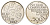 Бельгия 500 франков 1980 150 лет независимости, Belgie KM 162a серебро UNC 1519-1515