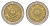 Аргентина 1 песо 1995 KM 112 биметалл 4698-824