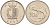 Мальта 10 центов 1992 золотая макрель KM 96 медно-никель 4588-239