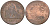 БЕЛЬГИЯ 2 САНТИМА 1865 BELGES KM 4.2 медь 4589-735