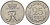 ДАНИЯ 25 ЭРЕ 1962 С; S, ФРЕДЕРИК IX (1947-1972) KM 850 медно-никель 28-411