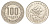 ЦАР 100 франков 1990 KM 7 никель UNC 1524-923
