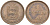 Гернси 4 дабла (дубля) 1864 KM 5 бронза 4517-924