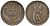ДАНИЯ 2 ЭРЕ 1875 КРИСТИАН IX (1863-1906) KM 793.1 бронза 34-452