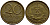 ГДР 20 пфеннигов 1969 А, первый год KM 11 латунь UNC 4398-1035