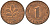 ФРГ 1 пфенниг 1977 G KM 105, J. 380 сталь плакированная медью    4598-556