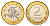 Литва 2 лита 1999 KM 112 биметалл UNC 4364-411