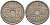 ДАНИЯ 10 ЭРЕ 1924 HCN ; GJ, КРИСТИАН X (1912-1947) KM 822.1 медно-никель 100-254