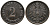 Германия 2 пфеннига 1876 A, старогербовка KM 2, Jager 2, Weege 3 медь 39-1233