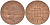 Великобритания 1 пенни 1989 Елизавета II (1952-2022) KM 935, Spink 4381 (B3) бронза 4594-123