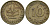 ФРГ 10 ПФЕННИГОВ 1950 D KM 108, J. 383 сталь плакированная латунью 4396-841