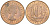 Великобритания 1/2 пенни 1967 Елизавета II (1952-2022) KM 896, Spink 4158 бронза 4544-156