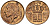 БЕЛЬГИЯ 50 САНТИМОВ 1976 BELGIE KM 149.1 бронза 4528-951