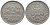ФРГ 2 марки 1951 D J 386, KM 111 медно-никель плакированный никелем 413-2212