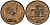Великобритания 2 пенса 1981 Елизавета II (1952-2022) KM 916, Spink 4235 (C1) бронза 4381-1014