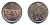 РОССИЯ ДЛЯ ФИНЛЯНДИИ 1 ПЕННИ 1870 Биткин 669 R медь UNC 00-346-45
