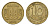Украина 10 копеек 1992 KM 1.1a латунь 187-232