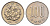 Япония 100 йен 1990 2 год Акихито (Хэйсэй) (1989 - 2019) Y 98 медно-никель 201-763