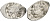 Русское Царство копейка 1547-1584 Иван IV Васильевич, Новгородский  монетный двор, 0,68 ГР ГиК №77 серебро 262-317