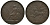 Греция, Ионические острова 2 обола 1819 Британская администрация (1809-1863) KM 33 медь 00-806-46