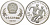 Китай 5 юаней 1990 футбол, два игрока KM 246 серебро PROOF 11-177-25