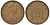Великобритания 1 пенни 1971 Елизавета II (1952-2022) KM 915, Spink 4237 (B1) бронза 72-1162