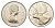 Канада 25 центов 1979 Елизавета II (1952-2022), олень KM 74 никель 4637-826