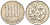 Япония 100 йен 1977 год 52, император Хирохито Сева (1926-1989) KM 82 медно-никель 4514-122