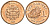 Гайана 1 доллар 2008 KM 50 сталь плакированная медью UNC 4124-728